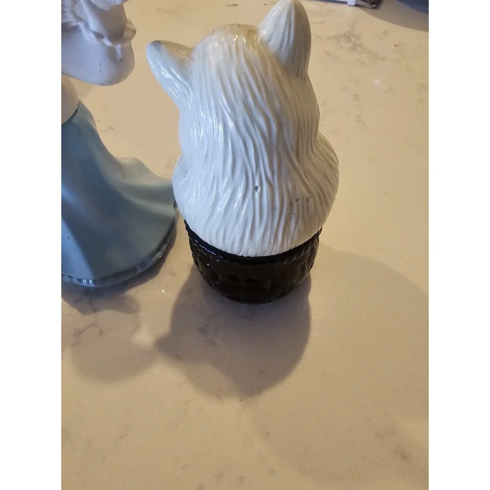 Avon Collectibles Felina Fluffles And Cat Jar Vintage‎ 80s Glass